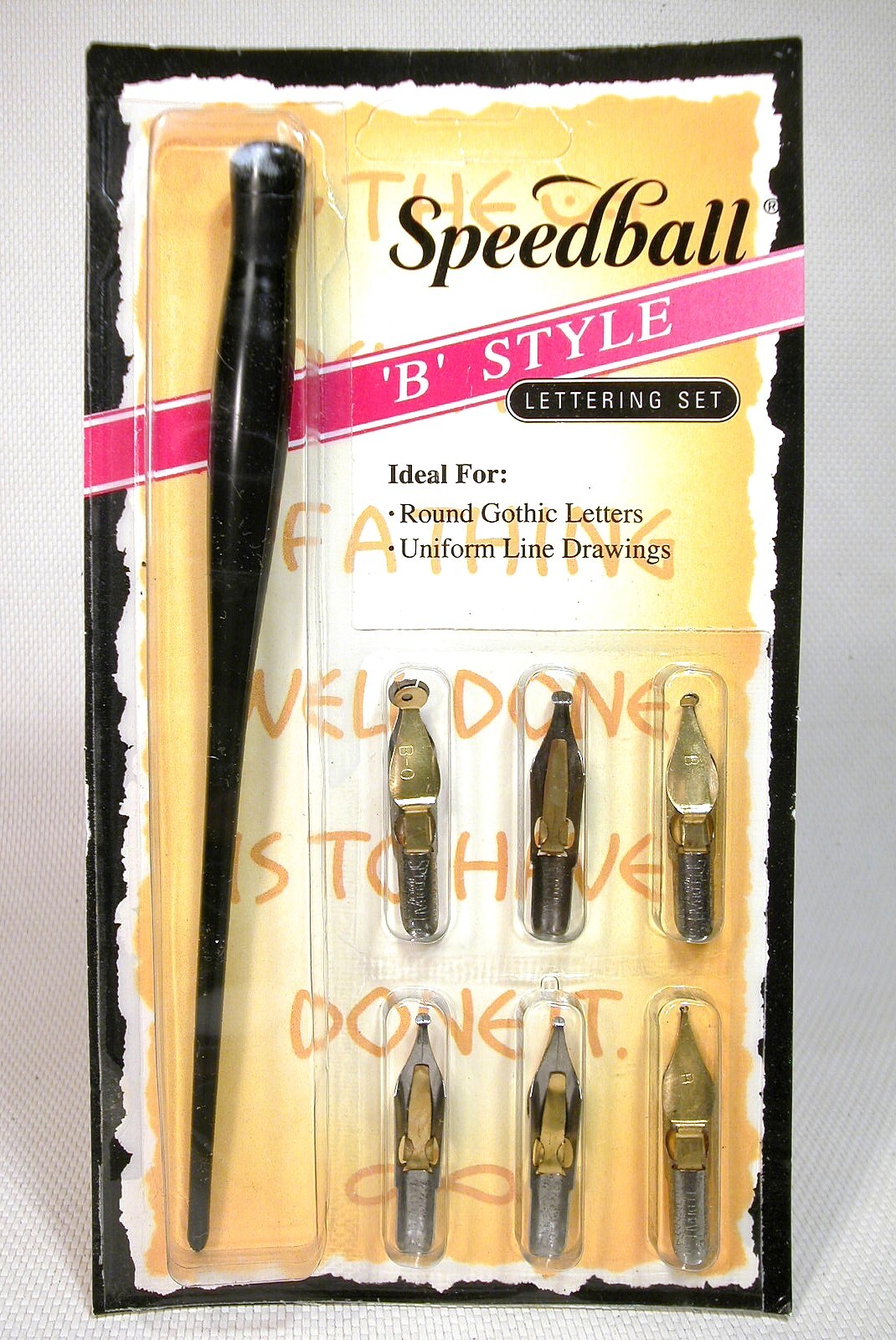 SPEEDBALL "B" PEN AND NIB SET..USA MADE..NEW OLD STOCK..SPB 