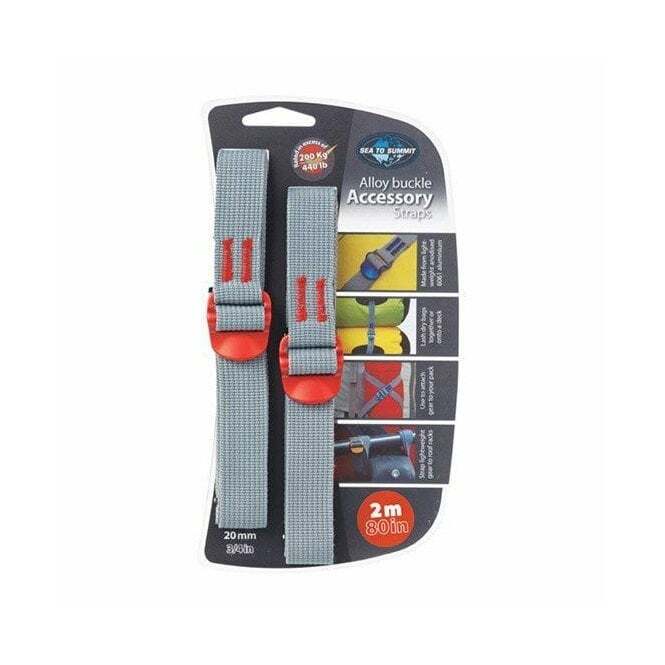 Sea to Summit Accessory Straps 20mm x 2m Alloy Buckle - Red