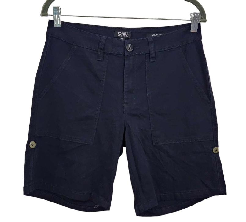 Jones New York Women's Utility Bottoms Short Shorts Blue Jones New York Women's Utility Bottoms Short Shorts Blue