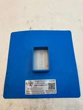 LOT OF 4-QUICKFLASH E-SGB-A 1 3/8 Flashing Panel Single Gang Blue, Non-Metallic