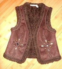 Chelsea & Violet Brown Vest. Acrylic/poly. Sizexs. Never Worn.