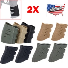 2 Pcs Tactical Rubber Pistol Grip Cover Glove for Glock Hand Gun Non-slip Sleeve