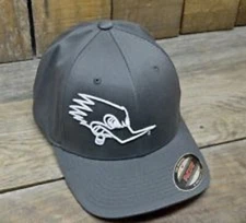 Mr. Horsepower Gray Flex fit Embroidered Hat Nostalgia Street Rod