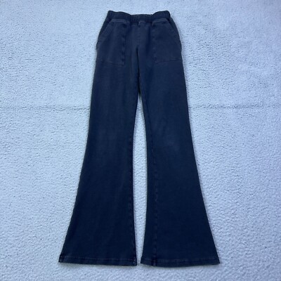 JONATHAN SIMKHAI Pants Women's XS Black Pull On Knit Bootcut Trousers