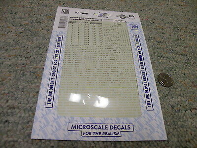 L53 Microscale decals N 60-1089 Pullman Heavywt pass ass'd Union Pacific 1928 