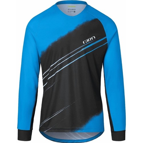 T-Shirt Roust Ls Respirante À Manches Longues Bleu Anodisé Xxl Giro