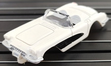 1959 Chevrolet Corvette White JL TJet Style HO SlotCar Screw On BODY PLEASE READ