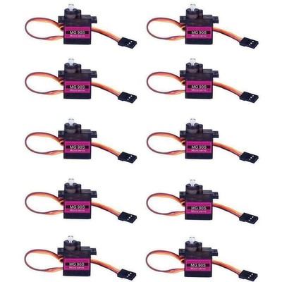 5/10stk MG90S Mini Metal Gear Analog Servo mit Metallgetriebe Robot Hubschrauber