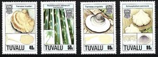 Tuvalu - Pilze Satz postfrisch 1989 Mi. 541-544