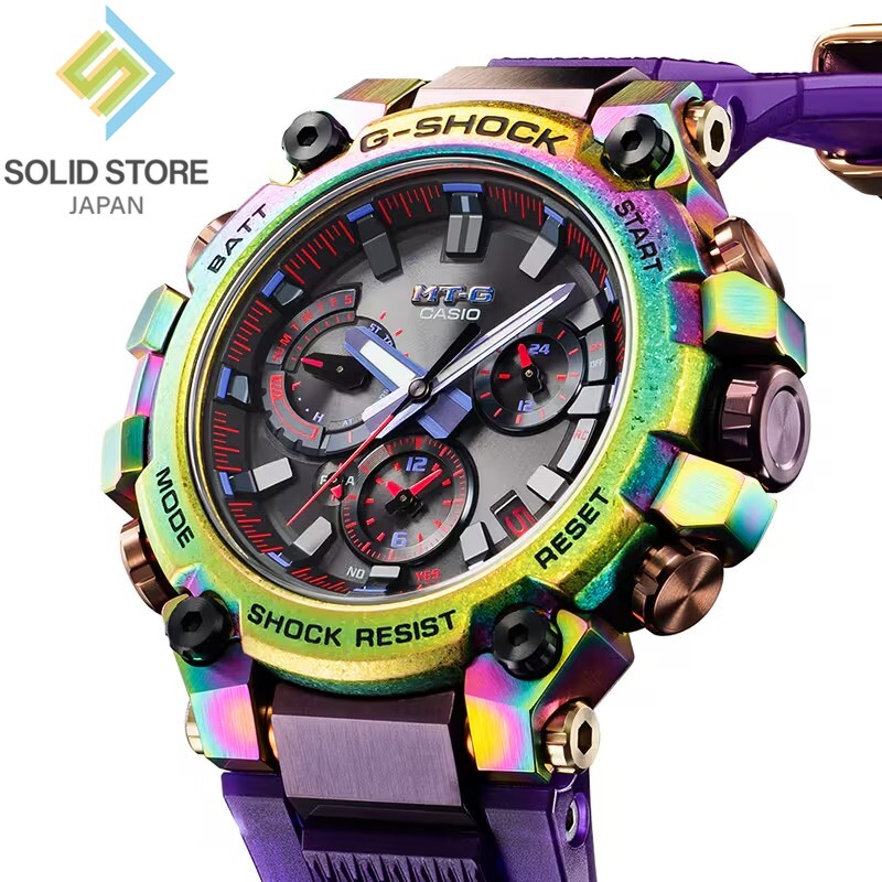 CASIO G-SHOCK MTG-B3000PRB-1AJR Aurora Rainbow IP Bluetooth Radio