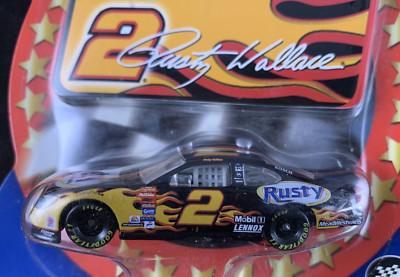 2002 WINNERS CIRCLE - CAR + CARD - PENSKE RACING - NASCAR #2 - RUSTY WALLACE