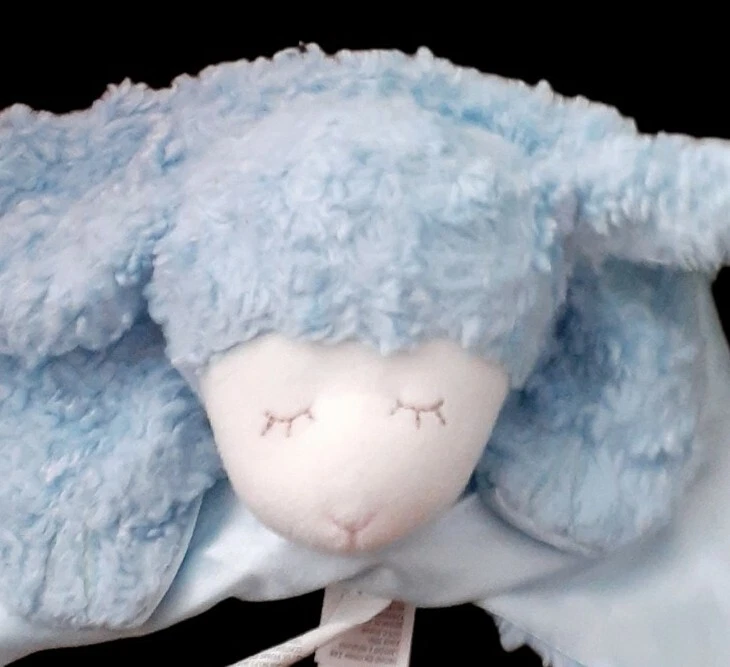 Baby GUND Cómodo Acogedor Mini Winky Seguridad Blankie Lovey Cordero Azul Foto 2 de 4
