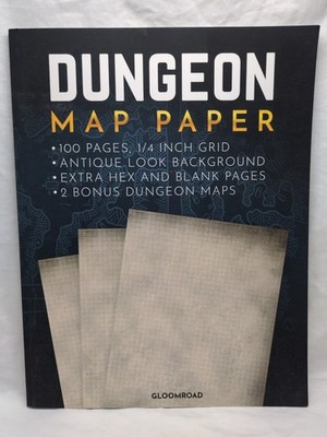 Dungeon Map Paper Gloomroad RPG Accessory