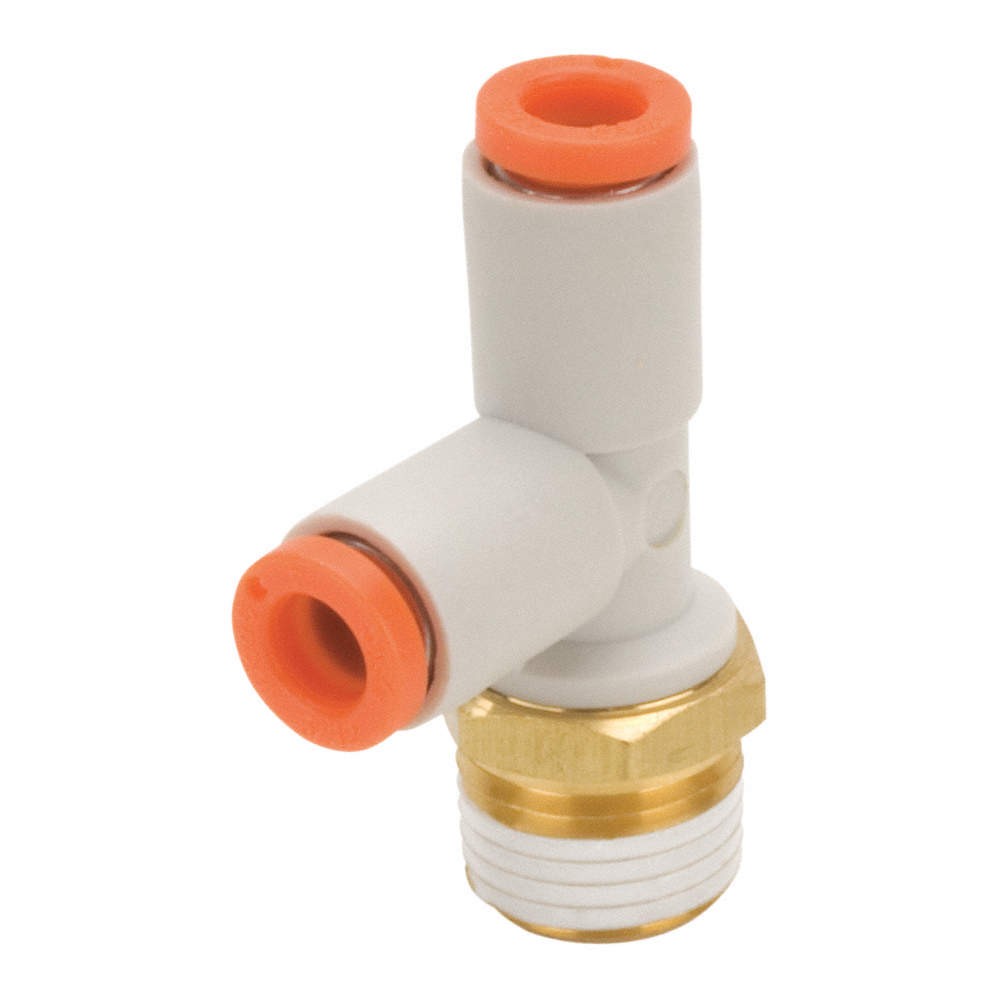 SMC KQ2Y11-36AS Male Run Tee,3/8",TubexMNPT 36W974