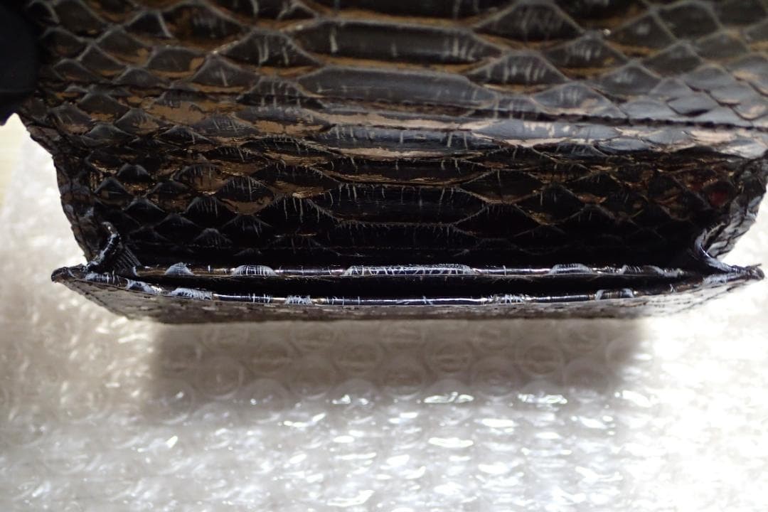 Brand new, unused, full python leather, original … - image 7