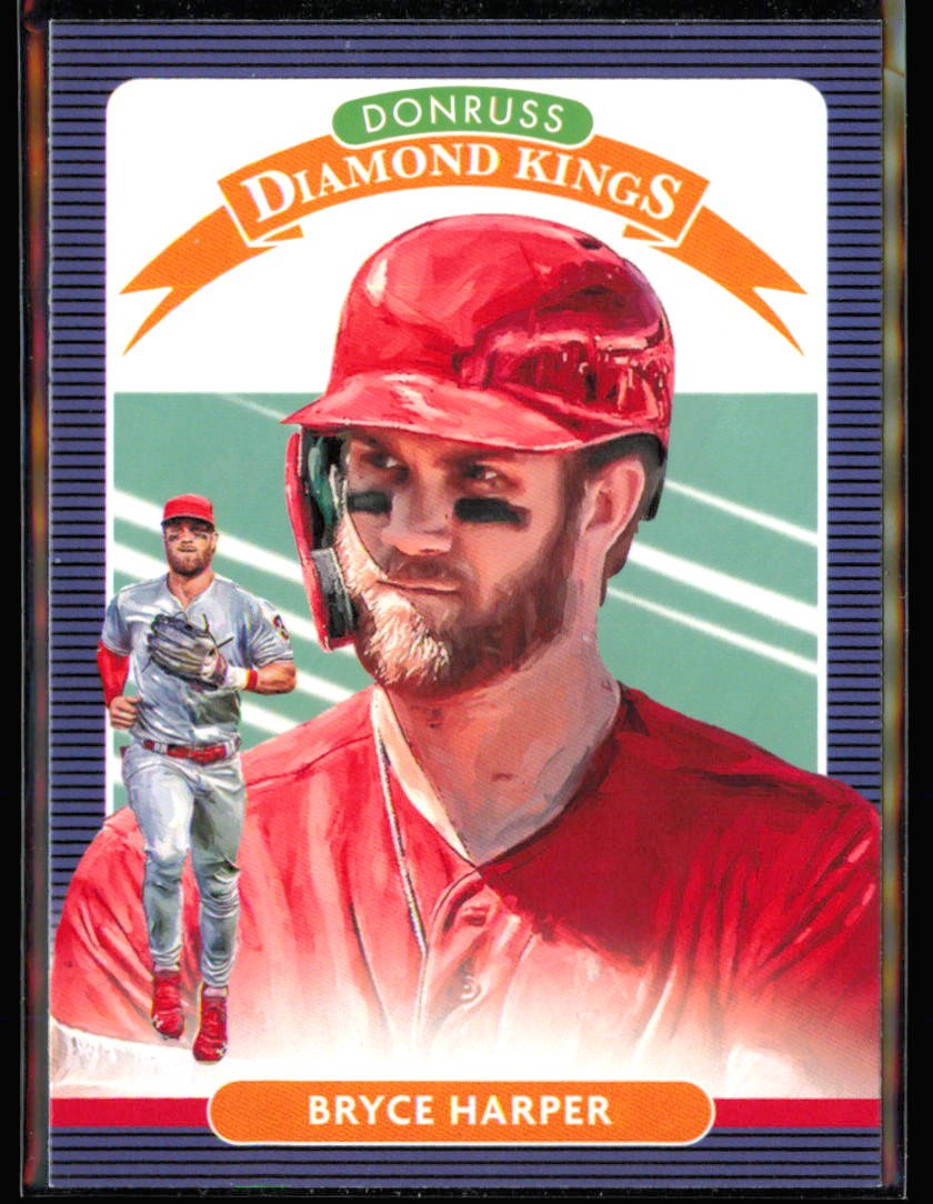 2020 Donruss #24 Bryce Harper Diamond Kings Philadelphia Phillies
