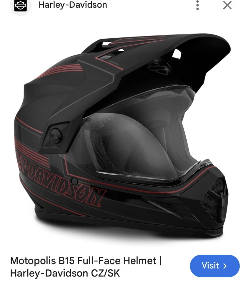 Harley-Davidson H-D Sun Shield Modular Helmet Size M 98153-18vx - Image 2 of 4