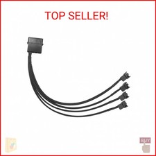 Gavemi Molex to 4 Pin Fan Adapter for 3 Pin 4 Pin PC Case 12V Cooling Fans Molex