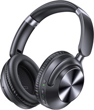 TAGRY Hybrid Active Noise Cancelling Bluetooth Headphones 100H Playtime Wireless