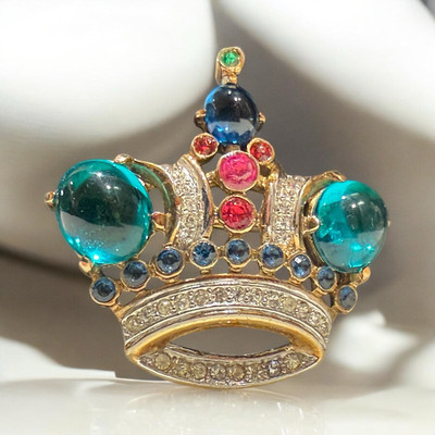 Alfred Philippe Vintage Trifari Crown 1944 Patent #137,542 Vintage Brooch Pin