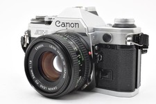   Exc 5    Canon AE-1 Silver SLR Film Camera NFD 50mm F1.8 From Japan