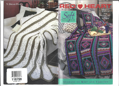 Soft Sensations Red Heart Knit & Crochet Pattern Book 1435