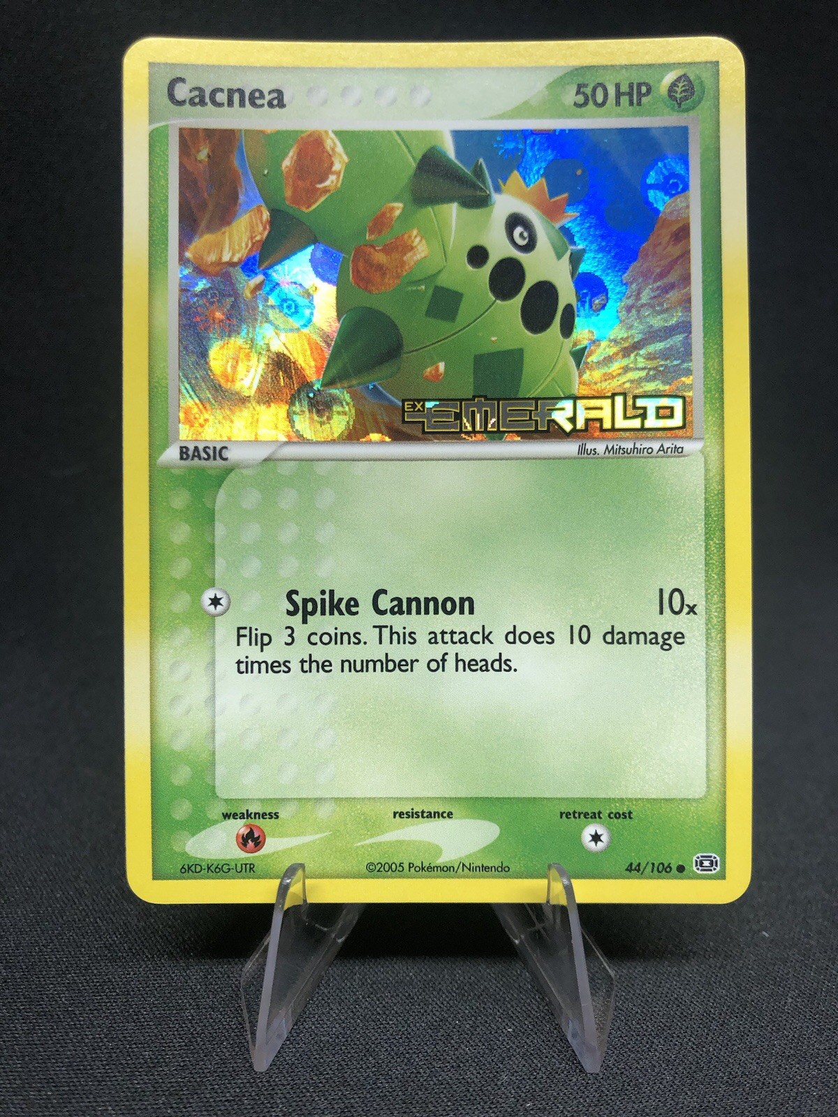 Cacnea 44/106 Pokémon Emerald 44/106 Stamped Reverse Holo NM