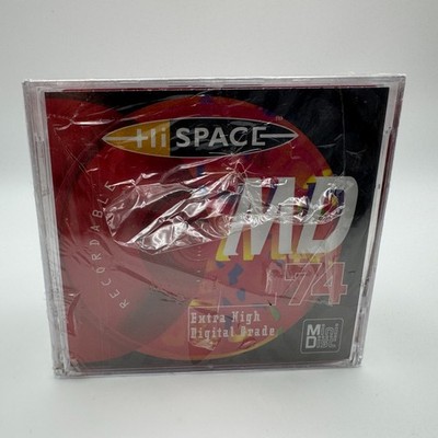Lot of 5 Hi-Space MD 74 Blank Minidisc 74 Min Recordable Made in France MPO Seal