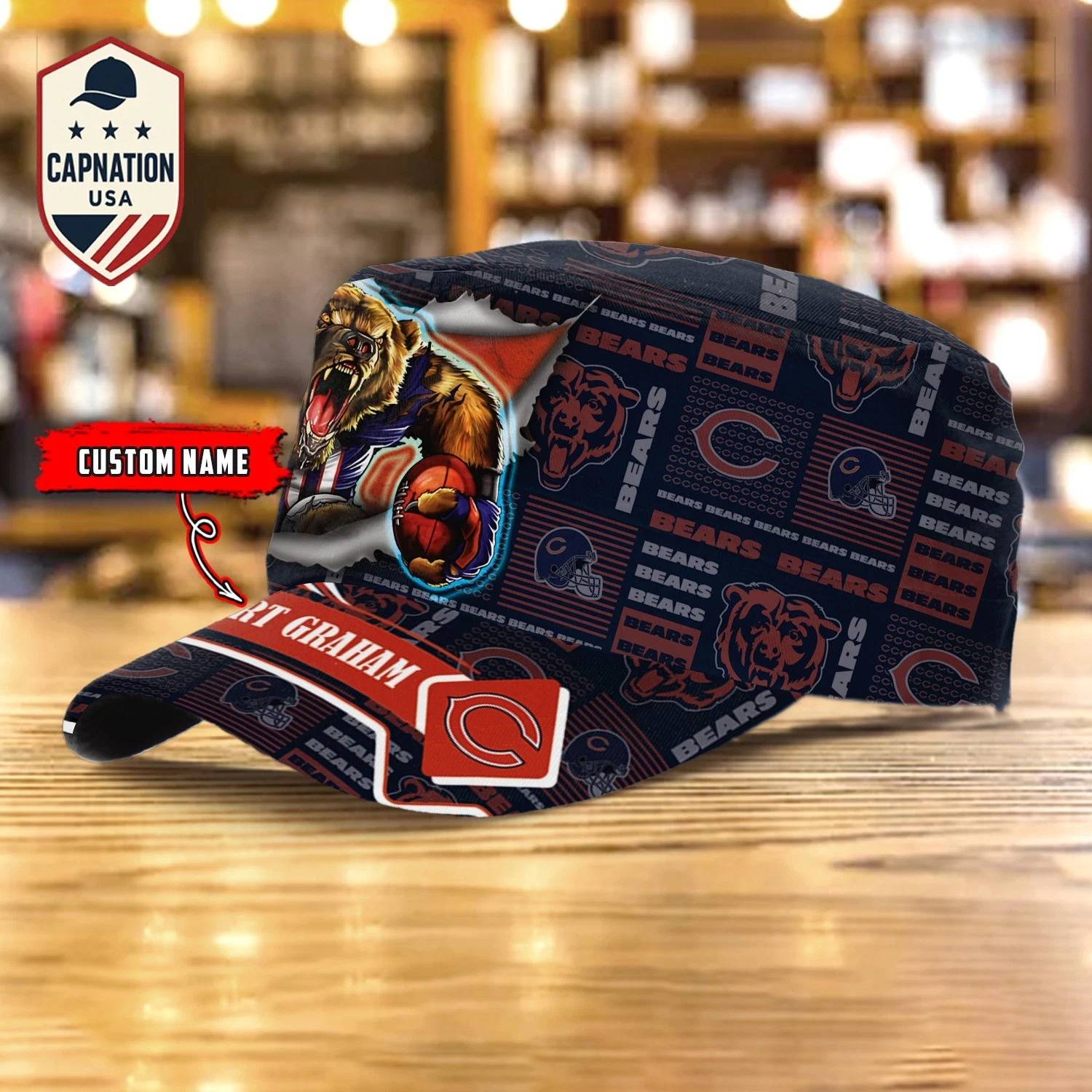 Chicago-Bears Military Cap football Trucker Cap Baseball Cap Bears Cap 5