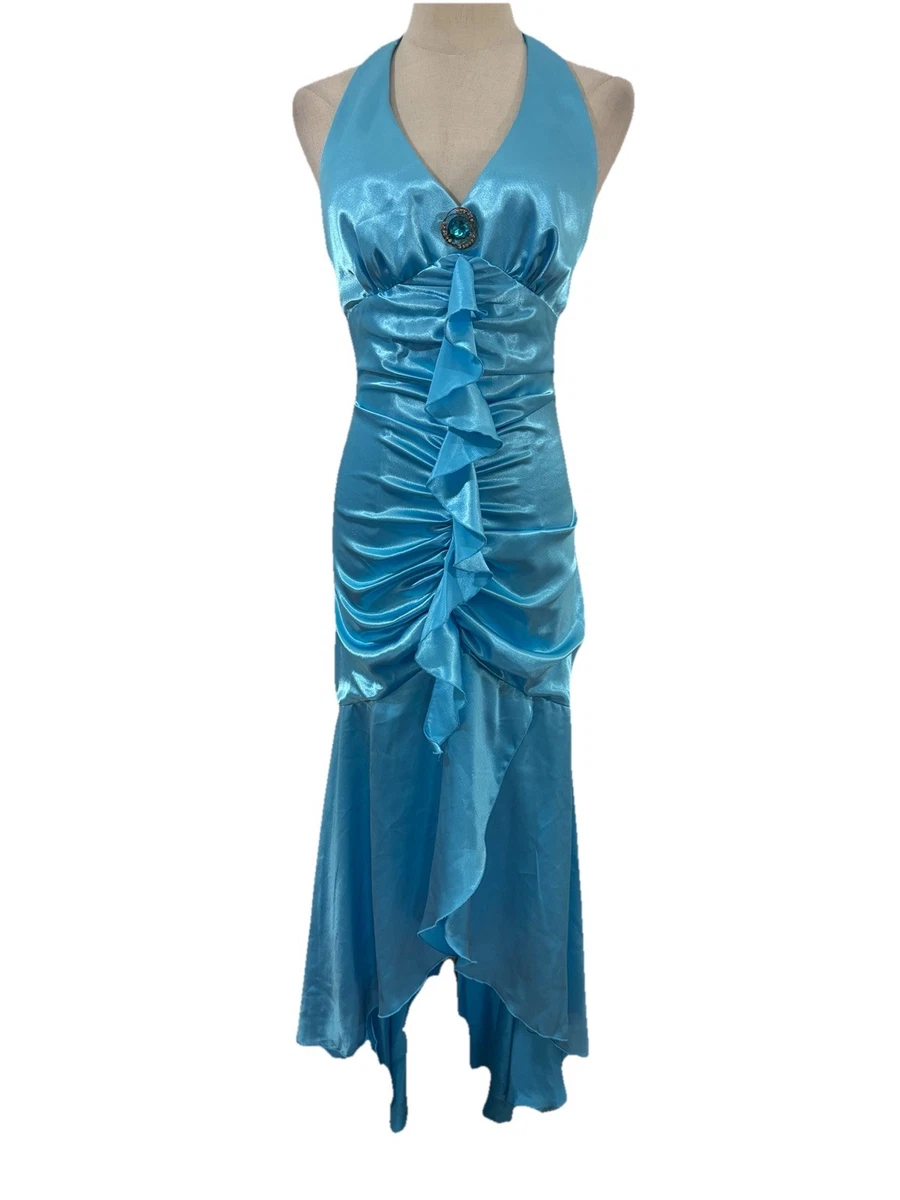 zebra print prom dress 2000s 90s White Liquid Satin Sexy Nightgown - Lace Bust & Slit main image 1