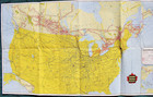 1958 CNR Railways Map Grand Trunk Railroad Canadian National Railway U.S. Canada — photo 4
