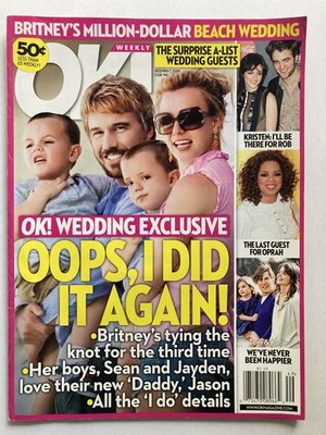 BRITNEY SPEARS WEDDING EXCLUSIVE December 2009 OK! Magazine KRISTEN STEWART