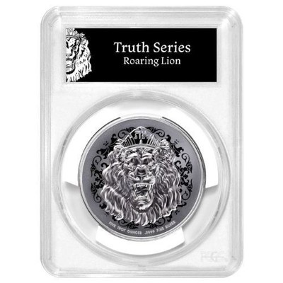2026 - 5 oz .9999 Fine NIUE Roaring Lion Silver Coin - PCGS MS70