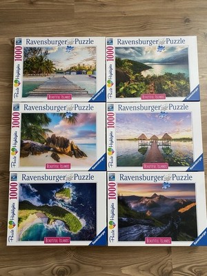 Ravensburger Puzzle Set Beautiful Islands, 1000 Teile