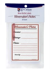 Winemaker's Notes Wine Labels