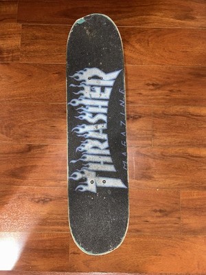 Thrasher Freakalist Complete Wood Skateboard Car Graphic Deck Black White Blue