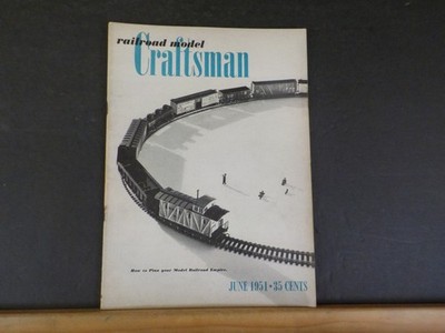 Eisenbahn Modell Handwerker Magazin 1951 Juni RMC Halbbrunnen Taschenflachwagen Carry