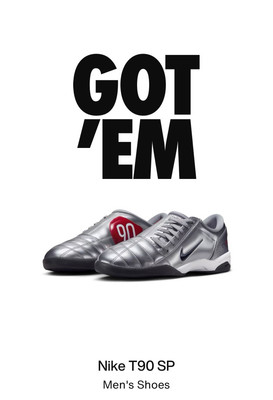 Nike Total 90 III SP Metallic Silver Black Men 
