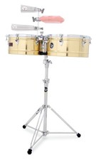 Latin Percussion LP1314-B 13" and 14" Prestige Timbales - Brass