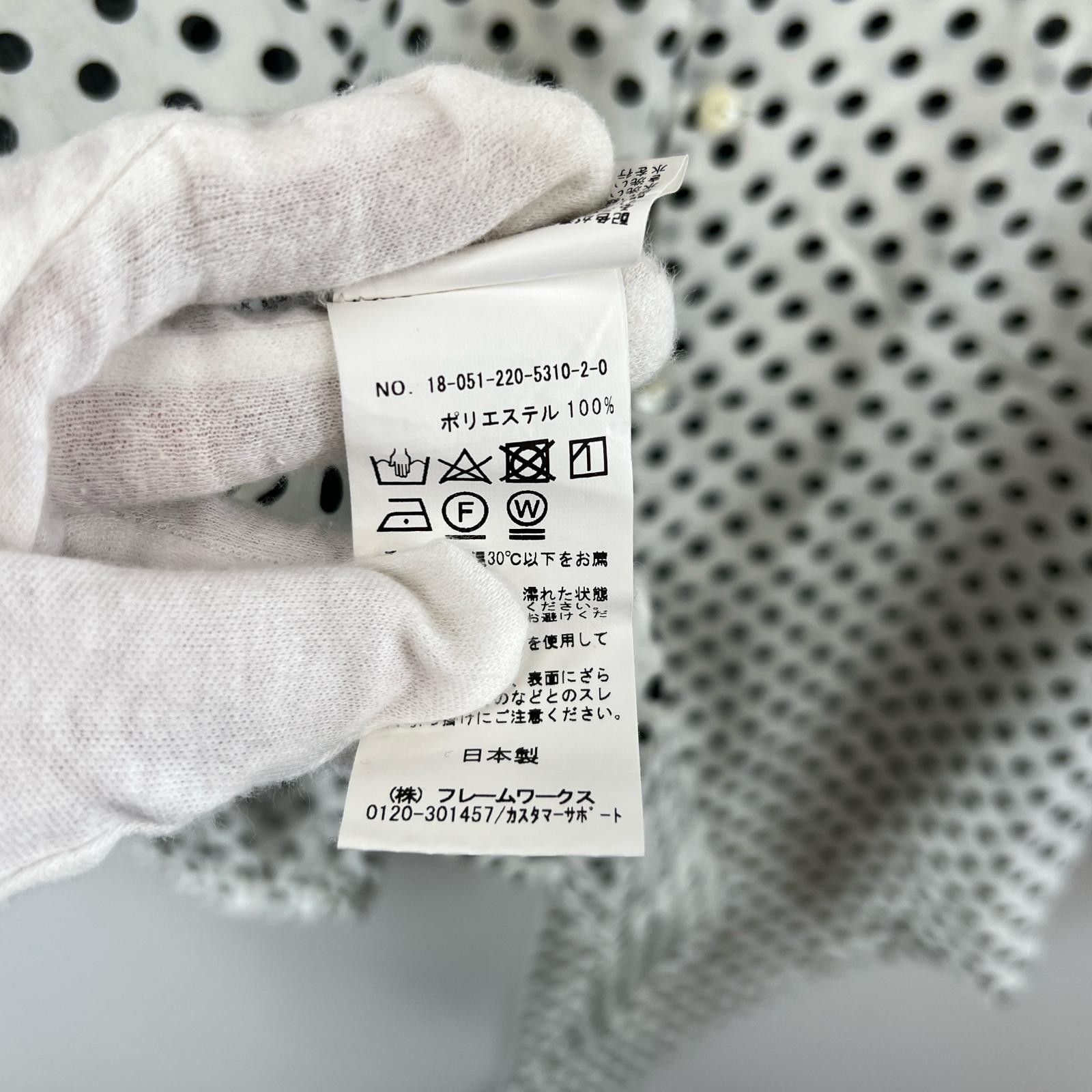 FRAMeWORK blouse white/black polyester Women - image 9