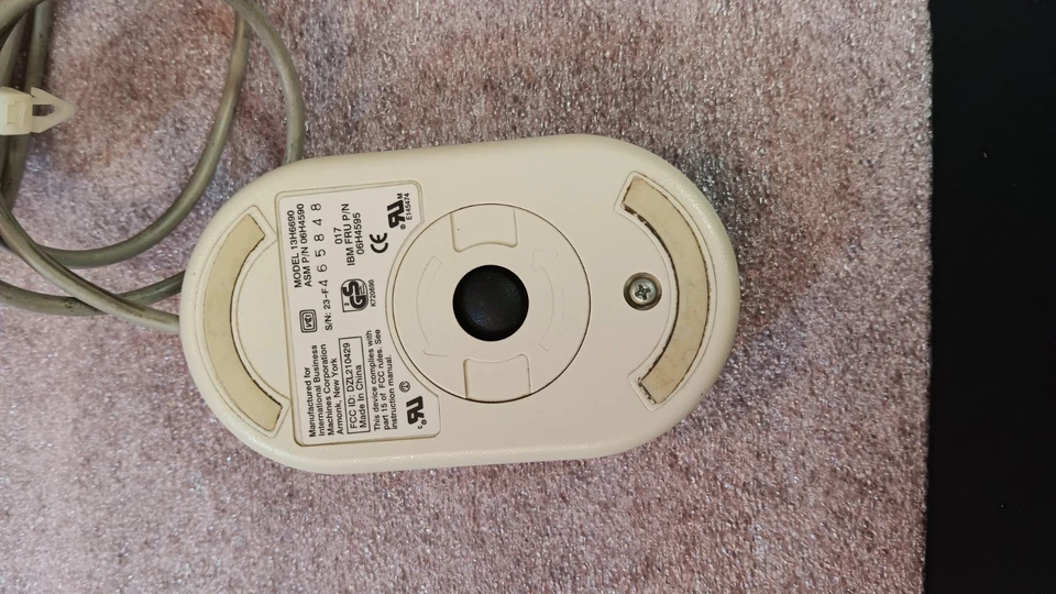 IBM PS/2 Classic Roller Ball Mouse 6Pin plug model 13H6690 computer PS2 - Image 3 of 3