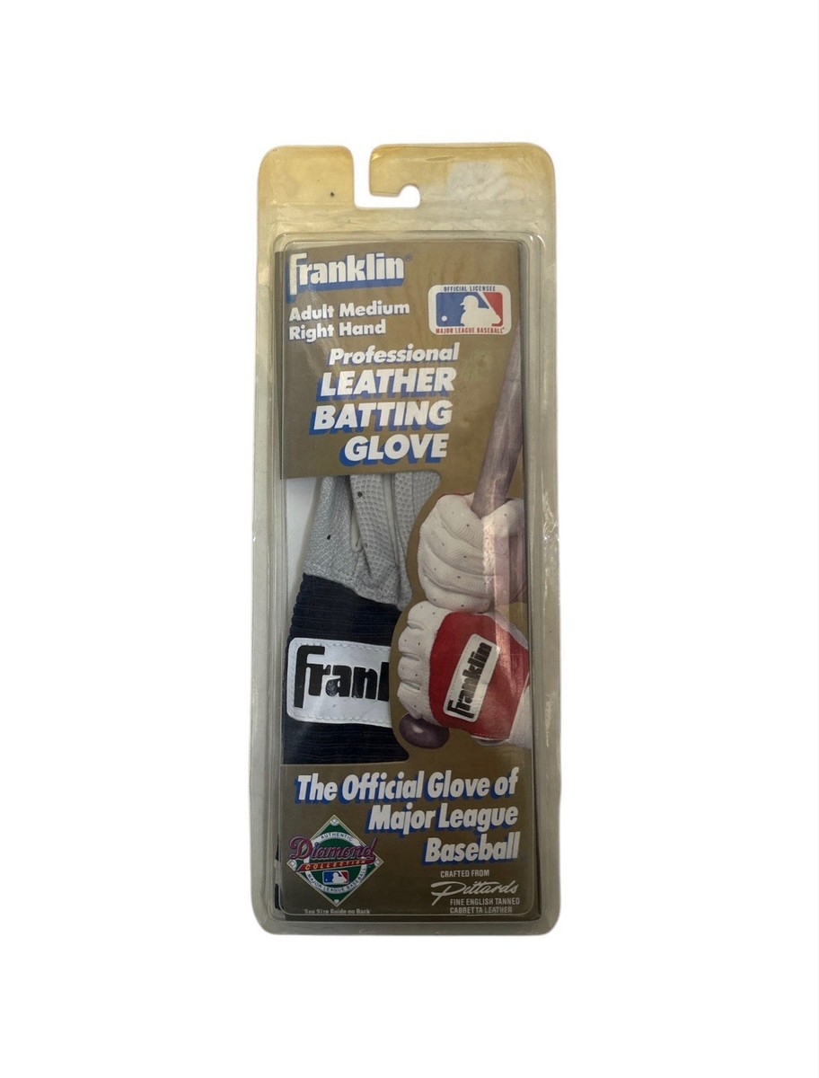 vintage franklin right hand batting glove adult size medium