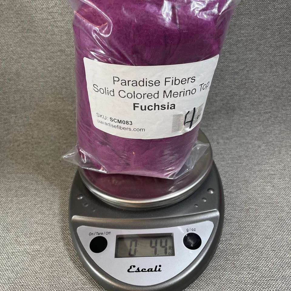 Purple MIX Wool Merino Top Roving Fiber Solid Colors Spinning Felting 4 x 4oz Ea - Image 4 of 4