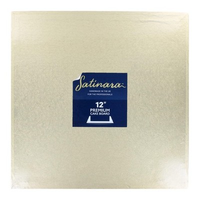 Satinara Cake Board | Gold | 12'' Trommel, hellfolie bedeckt, 12'', 