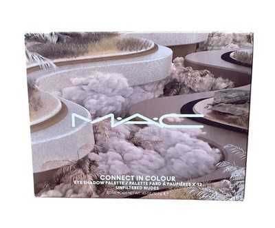 MAC Connect In Color 12-Pan Eyeshadow Palette Unfiltered Nudes Full Size New