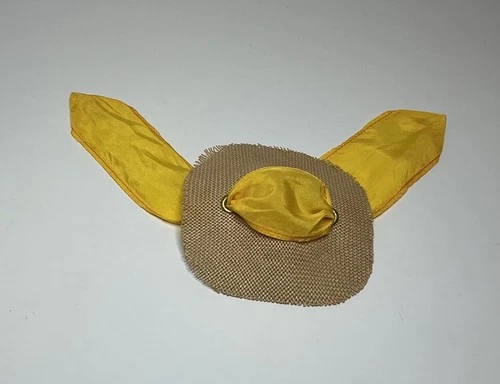 VINTAGE BARBIE MIX N MATCHERS #1779 COLOR MAGIC STRAW HAT & YELLOW SCARF EXC