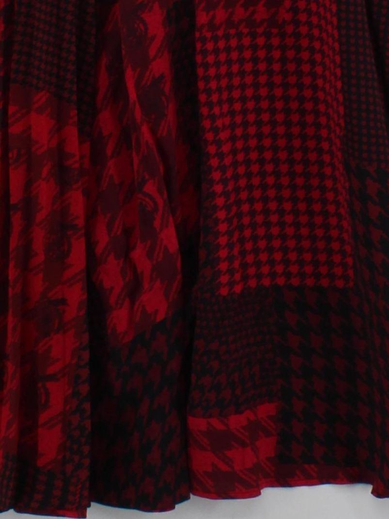 Tommy Hilfiger A-Line Midi Dress in Red RRP £270 image 5