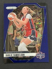 2024 Panini Prizm WNBA #82 Karlie Samuelson Blue Velocity Washington Mystics