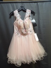 E8800 -ALYCE Paris Style Pink Sequin Pattern Prom Dress - Size 6 - NEW WITH TAGS