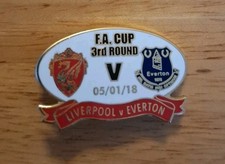 Liverpool V Everton FA Cup 5/1/18 Match day Pin badge